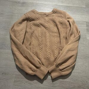 Philosophy Beige Cable Knit Women's Sweater